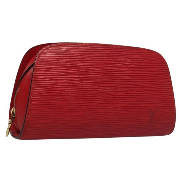 LOUIS VUITTON Epi Dauphine PM Pouch Castilian Red M48447 LV Auth - Picture 1 of 16